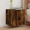 Image de Meuble Tv Mural Chêne Fumé 40,5x30x40 Cm Bois D'ingénierie Vidaxl