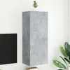 Image de Meuble Tv Mural Gris Béton 40,5x30x102 Cm Bois D'ingénierie Vidaxl