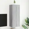 Image de Meuble Tv Mural Sonoma Gris 40,5x30x102 Cm Bois D'ingénierie Vidaxl