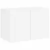 Image de Vidaxl meuble tv mural blanc 60x30x41 cm