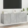 Image de Meubles Tv Muraux 2 Pcs Gris Béton 60x30x41 Cm Vidaxl