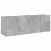 Image de Vidaxl meubles tv muraux 2 pcs gris béton 60x30x41 cm