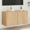 Image de Meuble Tv Mural Chêne Sonoma 80x30x41 Cm Vidaxl