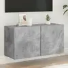 Image de Meuble Tv Mural Gris Béton 80x30x41 Cm Vidaxl
