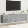 Image de Meubles Tv Muraux 2 Pcs Gris Béton 80x30x41 Cm Vidaxl