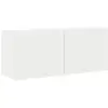 Image de Vidaxl meuble tv mural blanc 100x30x41 cm