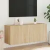Image de Meuble Tv Mural Chêne Sonoma 100x30x41 Cm Vidaxl