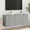 Image de Meuble Tv Mural Sonoma Gris 100x30x41 Cm Vidaxl