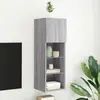 Image de Meuble Tv Avec Lumières Led Sonoma Gris 30,5x30x90 Cm Vidaxl