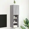 Image de Meuble Tv Avec Lumières Led Sonoma Gris 30,5x30x102 Cm Vidaxl