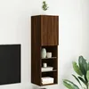 Image de vidaXL Meuble TV avec Lumières LED Armoire de Télévision Murale avec Rangement Meuble Télé Suspendu Salon Salle de Séjour 837027