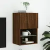 Image de Meuble Tv Avec Lumières Led Chêne Marron 40,5x30x60 Cm Vidaxl