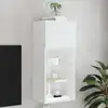 Image de Meuble Tv Avec Lumières Led Blanc 40,5x30x90 Cm Vidaxl
