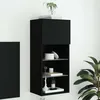 Image de Meuble Tv Avec Lumières Led Noir 40,5x30x90 Cm Vidaxl
