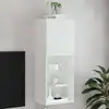 Image de Meuble Tv Avec Lumières Led Blanc 40,5x30x102 Cm Vidaxl