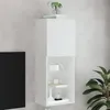 Image de vidaXL Meuble TV avec Lumières LED Armoire de Télévision Murale avec Rangement Meuble Télé Suspendu Salon Salle de Séjour 837057