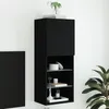 Image de vidaXL Meuble TV avec Lumières LED Armoire de Télévision Murale avec Rangement Meuble Télé Suspendu Salon Salle de Séjour 837058