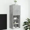 Image de Meuble Tv Avec Lumières Led Gris Béton 40,5x30x102 Cm Vidaxl