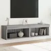 Image de Meubles Tv Avec Lumières Led 2 Pcs Sonoma Gris 60x30x30 Cm Vidaxl