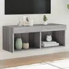Image de vidaXL Meuble TV avec lumières LED sonoma gris 80x30x30 cm 837151