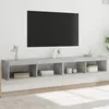 Image de Meubles Tv Avec Lumières Led 2 Pcs Gris Béton 100x30x30 Cm Vidaxl