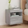 Image de vidaXL Meuble TV Mural avec Lumières LED Armoire de Télévision Suspendue avec Rangement Meuble Télé Flottant Moderne 837179