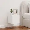 Image de Meubles Tv Muraux Avec Lumières Led 2 Pcs Blanc 30,5x35x30 Cm Vidaxl