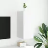 Image de Meuble Tv Mural Avec Lumières Led Blanc 30,5x35x70 Cm Vidaxl
