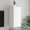 Image de vidaXL Meuble TV Mural avec Lumières LED Armoire de Télévision Suspendue avec Rangement Meuble Télé Flottant Salon 837232