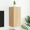Image de vidaXL Meuble TV Mural avec Lumières LED Armoire de Télévision Suspendue Meuble Télé Flottant Moderne Chêne Sonoma Bois 837236