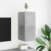 Image de Meuble Tv Mural Avec Lumières Led Gris Béton 30,5x35x70 Cm Vidaxl