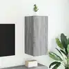 Image de Meuble Tv Mural Avec Lumières Led Sonoma Gris 30,5x35x70 Cm Vidaxl
