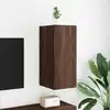 Image de Meuble Tv Mural Avec Lumières Led Chêne Marron 30,5x35x70 Cm Vidaxl