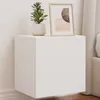 Image de vidaXL Meuble TV Mural avec Lumières LED Armoire de Télévision Suspendue avec Rangement Meuble Télé Flottant Salon 837246