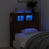Image de vidaXL Tête de Lit à LED Tête de Cadre de Lit Accessoire de Lit Simple Meuble de Chambre à Coucher Maison Intérieur 837336