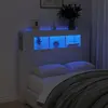 Image de Tête De Lit À Led Blanc 120x18,5x103,5 Cm Bois D'ingénierie Vidaxl