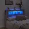 Image de vidaXL Tête de Lit à LED Tête de Cadre de Lit Accessoire de Lit Double Meuble de Chambre à Coucher Maison Intérieur 837349