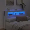 Image de vidaXL Tête de Lit à LED Tête de Cadre de Lit Accessoire de Lit Double Meuble de Chambre à Coucher Maison Intérieur 837351