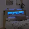 Image de vidaXL Tête de Lit à LED Tête de Cadre de Lit Accessoire de Lit Double Meuble de Chambre à Coucher Maison Intérieur 837353