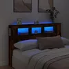 Image de vidaXL Tête de Lit à LED Tête de Cadre de Lit Accessoire de Lit Double Meuble de Chambre à Coucher Maison Intérieur 837355