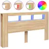 Image de Tête De Lit À Led Chêne Sonoma 180x18,5x103,5cm Bois Ingénierie Vidaxl