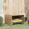 Image de Garage Pour Robot Tondeuse Beige 86x90x52/57 Cm Résine Tressée Vidaxl