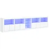 Image de Buffet Avec Lumières Led Blanc 283x37x67 Cm Vidaxl