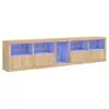 Image de Vidaxl buffet avec lumières led chêne sonoma 283x37x67 cm