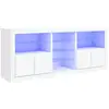 Image de Vidaxl buffet avec lumières led blanc 181,5x37x67 cm