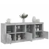 Image de vidaXL Buffet avec lumières LED gris béton 164x37x67 cm 3209054
