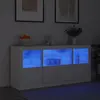 Image de Buffet Avec Lumières Led Blanc 142,5x37x67 Cm Vidaxl