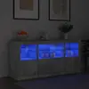 Image de Buffet Avec Lumières Led Gris Béton 142,5x37x67 Cm Vidaxl