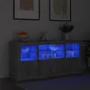 Image de vidaXL Buffet avec Lumières LED Armoire avec Porte Meuble de Rangement Organisateur de Salle de Séjour Intérieur 3209070