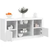 Image de vidaXL Buffet avec Lumières LED Armoire avec Porte Meuble de Rangement Organisateur de Salon Entrée Salle de Séjour 3209086